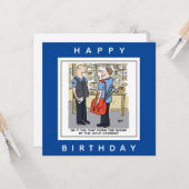 Golfer Postman Lieben Golf Cartoon Karte (Vorderseite/Rückseite Beispiel)