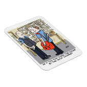 Golfer Postman Lieben Golf Cartoon Magnet (Rechte Seite)