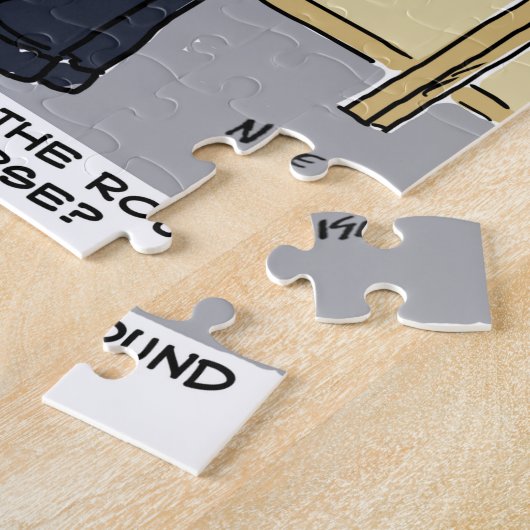 Golfer Postman Lieben Golf Cartoon Puzzle (Seite)