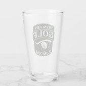 Golfer Pro Golf Player Club Clubhaus Personalisier Glas (Rückseite)
