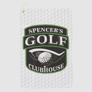 Golfer Pro Golf Player Club Clubhaus Personalisier Golfhandtuch