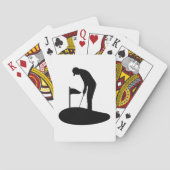 Golfer Putting Spielkarten (Rückseite)