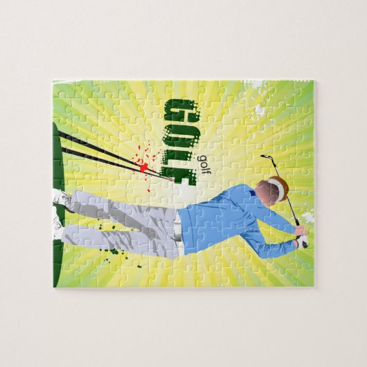 Golfer-Puzzle mit Golfer Puzzle (Horizontal)