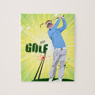 Golfer-Puzzle mit Golfer Puzzle