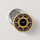 Golfer Rahmen mit Verzierten Details Button (Vorne & Hinten)