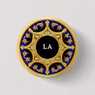 Golfer Rahmen mit Verzierten Details Button