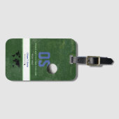Golfer-Reisetafel mit golfartigem Namen Gepäckanhänger (Vorderseite (Horizontal))
