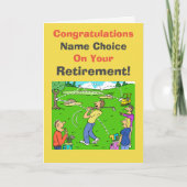 Golfer-Rente Karte (Vorderseite)