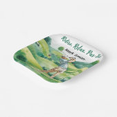 Golfer retirement par tee party golfing on course pappteller (Gewinkelt)