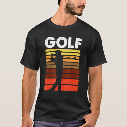 Golfer Retro Vintag Golfer T-Shirt (Vorderseite)