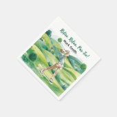 Golfer Ruhestand par tee Party Golf auf Kurs Serviette (Ecke)