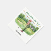 Golfer Ruhestand par tee Party Golf auf Kurs Serviette (Ecke)