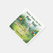Golfer Ruhestand par tee Party Golf auf Kurs Serviette (Ecke)