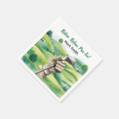 Golfer Ruhestand par tee Party Golf auf Kurs Serviette (Ecke)