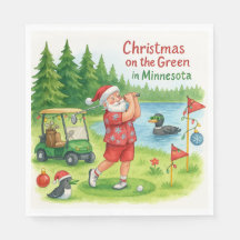 Golfer Santa Claus Golf in Minnesota