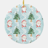 Golfer Santa Claus mit Golf Cart zu Weihnachten Keramik Ornament (Hinten)