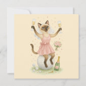 Golfer Save the Date Bride Bachelorette Einladung (Vorderseite)