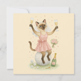 Golfer Save the Date Bride Bachelorette Einladung