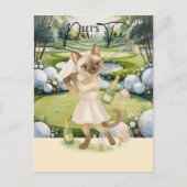 Golfer Save the Date Bride Bachelorette Postkarte (Vorderseite)