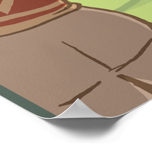 Golfer Scene - Sun River, Oregon Poster (Ecke)