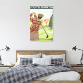 Golfer SceneSouth Dakota Leinwanddruck (Insitu (Schlafzimmer))