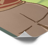 Golfer SceneUtah Poster (Ecke)