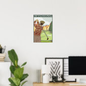 Golfer SceneWyoming Poster (Heimbüro)