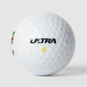 Golfer-Schnecke mit Blume Golfball (Logo)