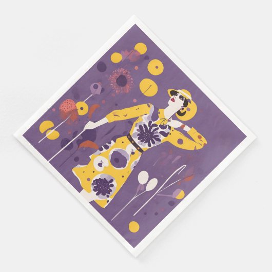 Golfer - Set von 50 Serviette (Ecke)