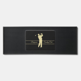 Golfer Silhouette Golfer Club Bar Matte