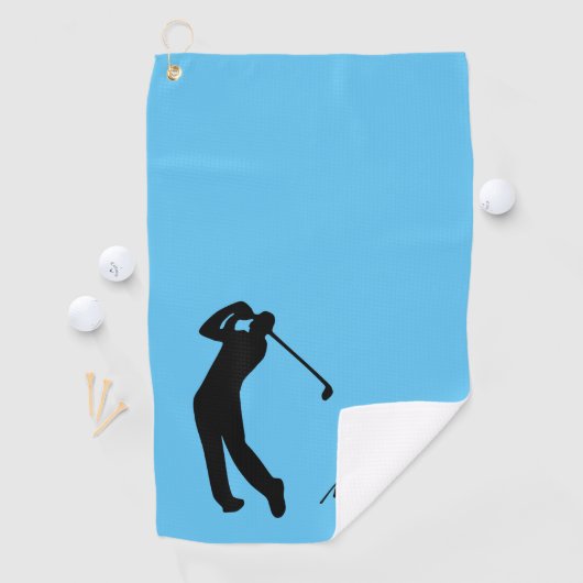 Golfer-Silhouette Golfhandtuch (Insitu)