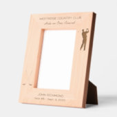 Golfer Silhouette Hole in One Award Geätzte Rahmen (Links)