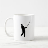 Golfer-Silhouette Kaffeetasse (Links)