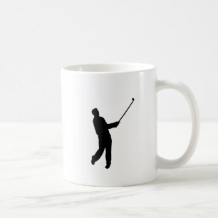Golfer-Silhouette Kaffeetasse