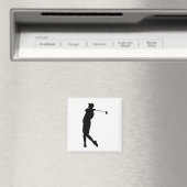 Golfer-Silhouette Magnet (In Situ (Geschirrspüler))