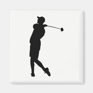 Golfer-Silhouette Magnet