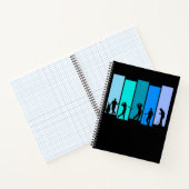 Golfer-Silhouette Notizblock (Innenseite)
