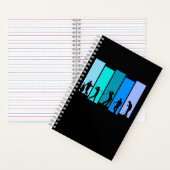 Golfer-Silhouette Notizblock (Innen)