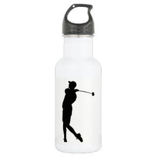 Golfer-Silhouette Trinkflasche