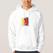Golfer-Silhouetten Hoodie (Vorderseite)