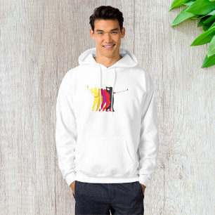 Golfer-Silhouetten Hoodie