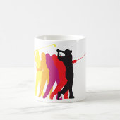 Golfer-Silhouetten Kaffeetasse