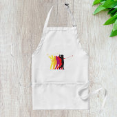 Golfer-Silhouetten Schürze