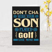 Golfer Son Sprichwort Karte (Gelbe Blume)