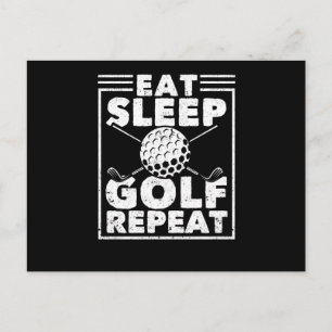 Golfer Spieler Golfer Funny Sport Sleep Postkarte