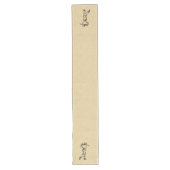 Golfer Sport Design Leather Look Großer Tischläufer (Vorderseite)