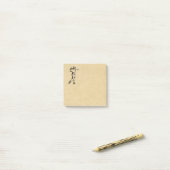 Golfer Sport Design Leather Look Post-it Klebezettel (Auf Schreibtisch)