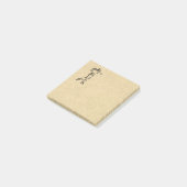 Golfer Sport Design Leather Look Post-it Klebezettel (angewinkelt)