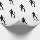 Golfer Sport Geschenkpapier (Ecke)
