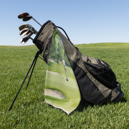 Golfer Sport Golf Handtuch (Gras)